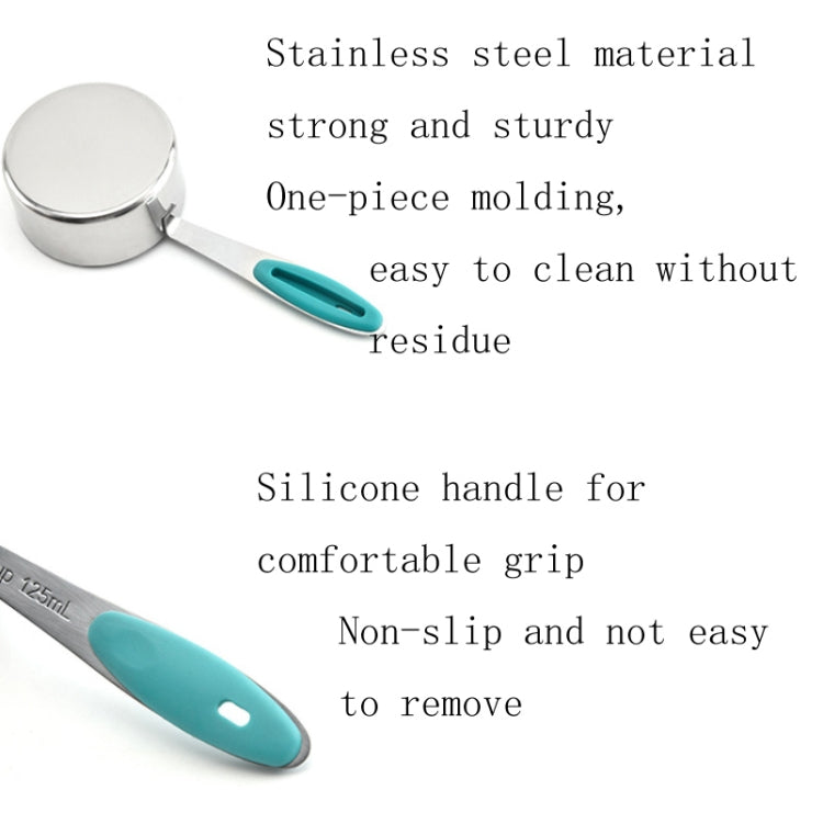 5 in 1 Stainless Steel Measuring Spoon Set Coffee Spoon Baking Kitchen Gadget, Style:Measuring Cup(Color) - Coffee Tools by PMC TechLife | Online Shopping South Africa | PMC TechLife | Buy Now Pay Later Mobicred