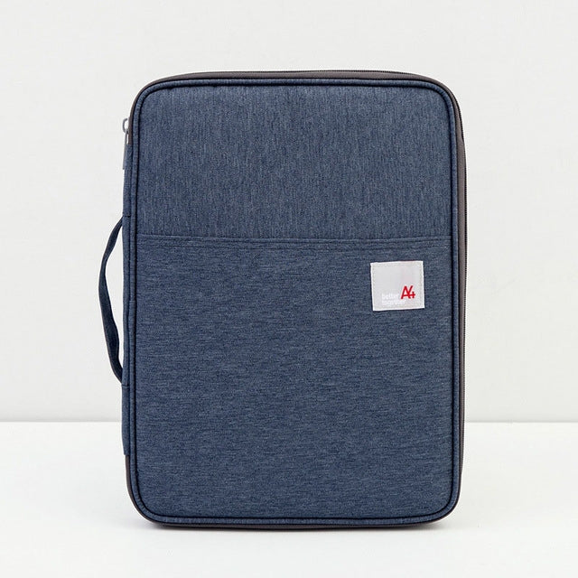 Multi-functional A4 Document Bags Portable Waterproof Oxford Cloth Storage Bag for Notebooks，Size: 33cm*24*3.5cm(Dark Blue) - Other by PMC Jewellery | Online Shopping South Africa | PMC Jewellery | Buy Now Pay Later Mobicred