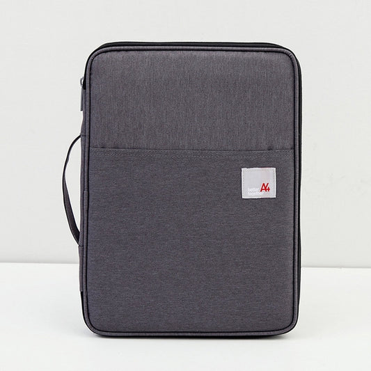 Multi-functional A4 Document Bags Portable Waterproof Oxford Cloth Storage Bag for Notebooks，Size: 33cm*24*3.5cm(Dark Gray) - Other by PMC Jewellery | Online Shopping South Africa | PMC Jewellery | Buy Now Pay Later Mobicred