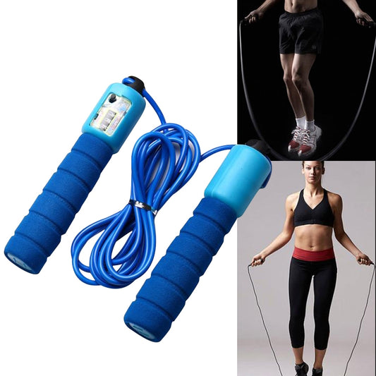 Jump Ropes with Counter Sports Fitness Adjustable Fast Speed Counting Jump Skip Rope Skipping Wire(Blue) - Sporting goods by PMC Jewellery | Online Shopping South Africa | PMC Jewellery | Buy Now Pay Later Mobicred