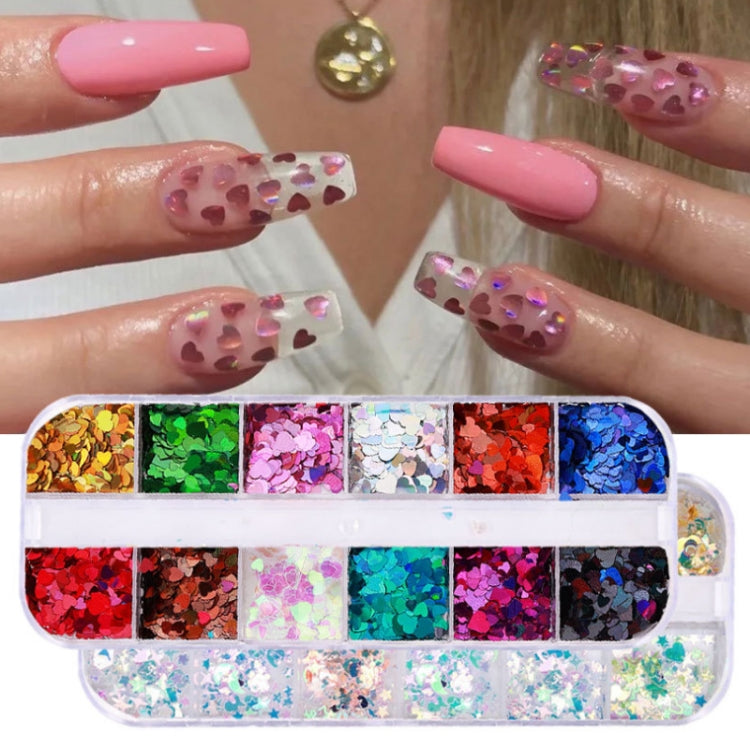 2 PCS Nail Art Butterfly Laser Symphony Sequins, Specification:24 - Nail Stickers by PMC Jewellery | Online Shopping South Africa | PMC Jewellery