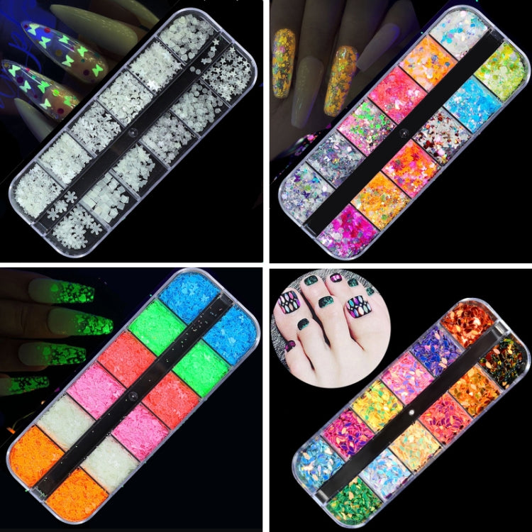 2 PCS Nail Art Butterfly Laser Symphony Sequins, Specification:25 - Nail Stickers by PMC Jewellery | Online Shopping South Africa | PMC Jewellery | Buy Now Pay Later Mobicred