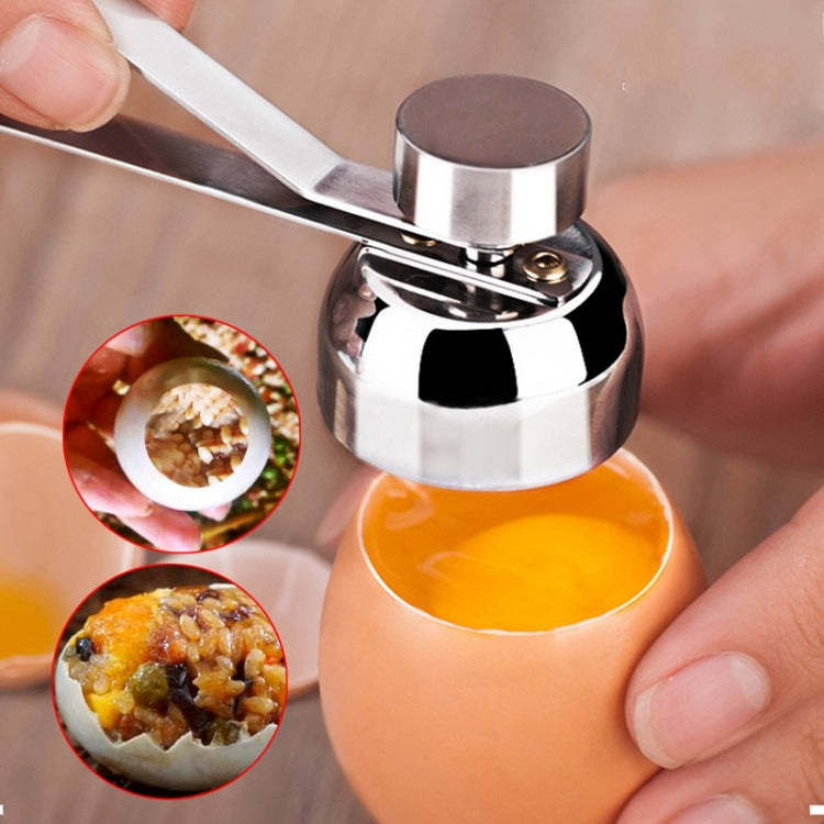 Metal Egg Scissors Egg Topper Cutter Shell Opener Stainless Steel Boiled Raw Egg Creative Kitchen Tools(Silver) - Scissors by PMC TechLife | Online Shopping South Africa | PMC TechLife
