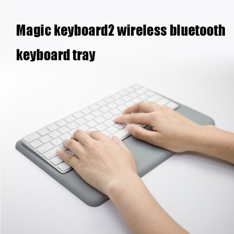 Wireless Keyboard Support Memory Foam Silicone Wrist Pad Base for Apple Magic Keyboard 2, Size:S(Grey) - free shipping - PMC Jewellery - Order now!