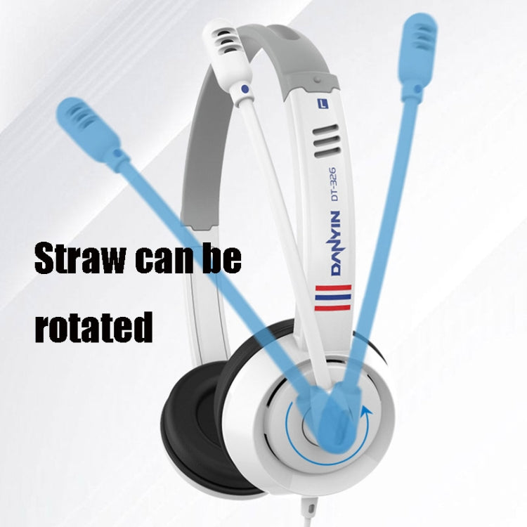 DANYIN DT326 Head-mounted Desktop Computer Children Learning Wire Headset with Microphone, Cable Length:1.8m, Style:Single Hole Four-level(Black) - free shipping - PMC TechLife - Order now!