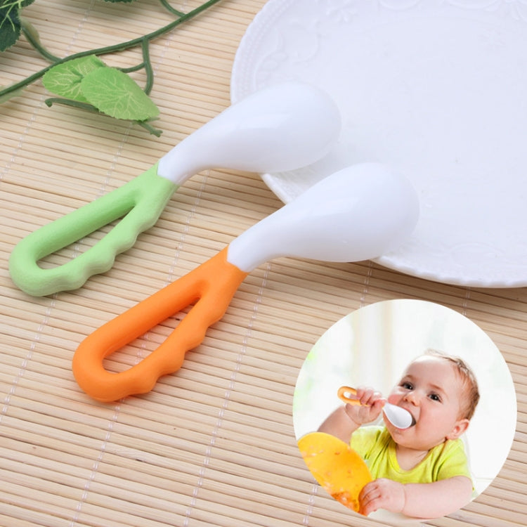 2 PCS Baby Curved Spoon Eat Spoon Baby Pacifier Feeding Spoon Solid Supplies Curved Spoon Children Tableware(Mixing) - Tableware by PMC Jewellery | Online Shopping South Africa | PMC Jewellery