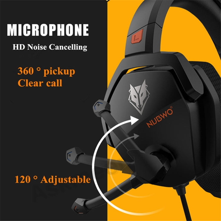 NUBWO N16 Gaming Wired Computer Headset, Cabel Length:1.6m - Multimedia Headset by NUBWO | Online Shopping South Africa | PMC Jewellery | Buy Now Pay Later Mobicred