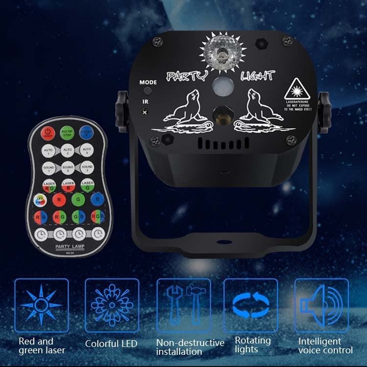 MN-R60 USB Rechargeable Mini Voice-activated Laser Light Christmas Home Entertainment Flash LED Laser Atmosphere Light Stage Light - Stage Lighting by PMc TechLife | Online Shopping South Africa | PMc TechLife | Buy Now Pay Later Mobicred