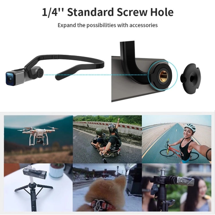 ORDRO EP7 4K Head-Mounted  Auto Focus Live Video Smart Sports Camera, Style:Without Remote Control(Silver Black) - Sports Camera by PMC TechLife | Online Shopping South Africa | PMC TechLife | Buy Now Pay Later Mobicred