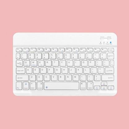 Universal Ultra-Thin Portable Bluetooth Keyboard For Tablet Phones, Size:7 inch(White Keyboard) - Universal Keyboard by PMC Jewellery | Online Shopping South Africa | PMC Jewellery