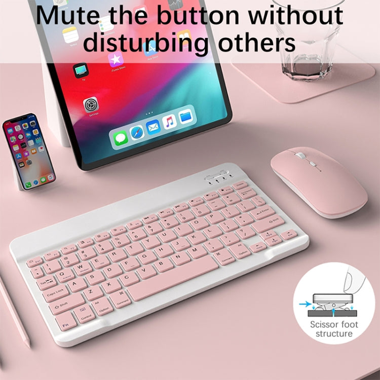 Universal Ultra-Thin Portable Bluetooth Keyboard For Tablet Phones, Size:7 inch(Pink Keyboard) - Universal Keyboard by PMC Jewellery | Online Shopping South Africa | PMC Jewellery