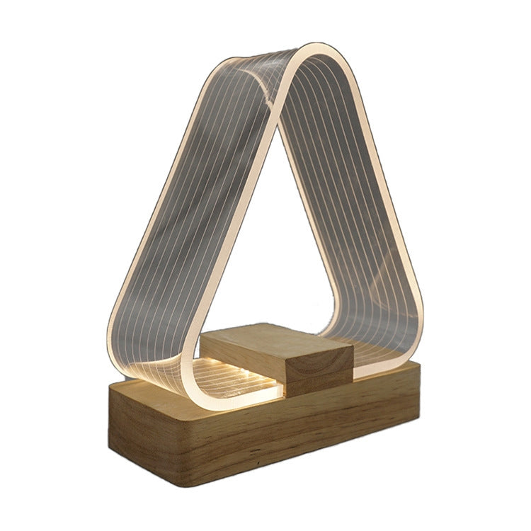 USB Simple Study Desk Lamp LED Acrylic Night Light - Bedside Light by PMc TechLife | Online Shopping South Africa | PMc TechLife | Buy Now Pay Later Mobicred