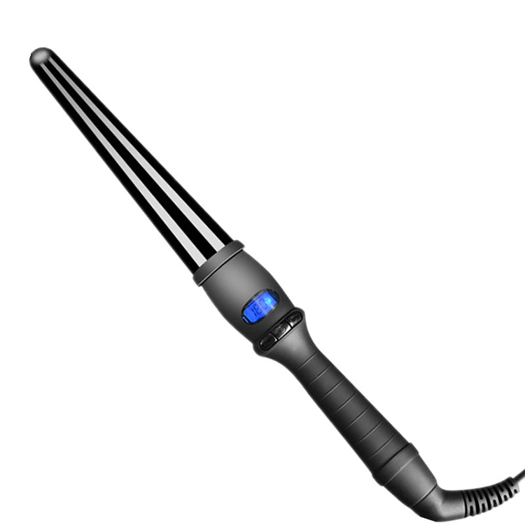 LCD Conical Curling Iron Single Tube Ceramic Glaze Pear Flower Cone, Size:32mm EU - free shipping - PMC TechLife - Order now!
