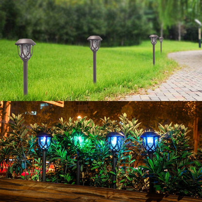 Solar Outdoor Garden Lawn Light Street Light Garden LED Decorative Landscape Light Villa Ground Plug Light(Warm Light) - Solar Lights by PMC Jewellery | Online Shopping South Africa | PMC Jewellery