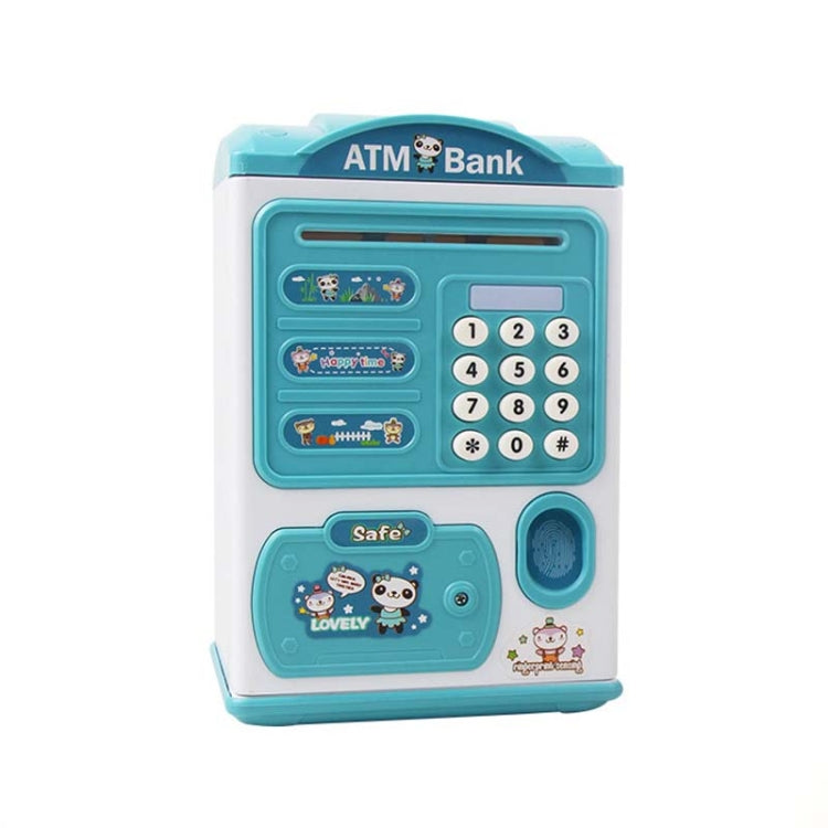 Simulation Password Fingerprint Sensor Unlocking Money Box Automatic Roll Money Safe ATM Piggy Bank(Blue) - Piggy Banks by PMc TechLife | Online Shopping South Africa | PMc TechLife | Buy Now Pay Later Mobicred