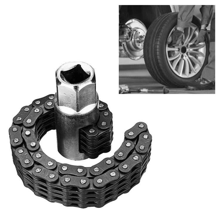 Oil Filter Chain Wrench Spanner Remover Adjustable Auto Repair Tool (44 Sections) - Hand Tool Sets by PMC TechLife | Online Shopping South Africa | PMC TechLife | Buy Now Pay Later Mobicred
