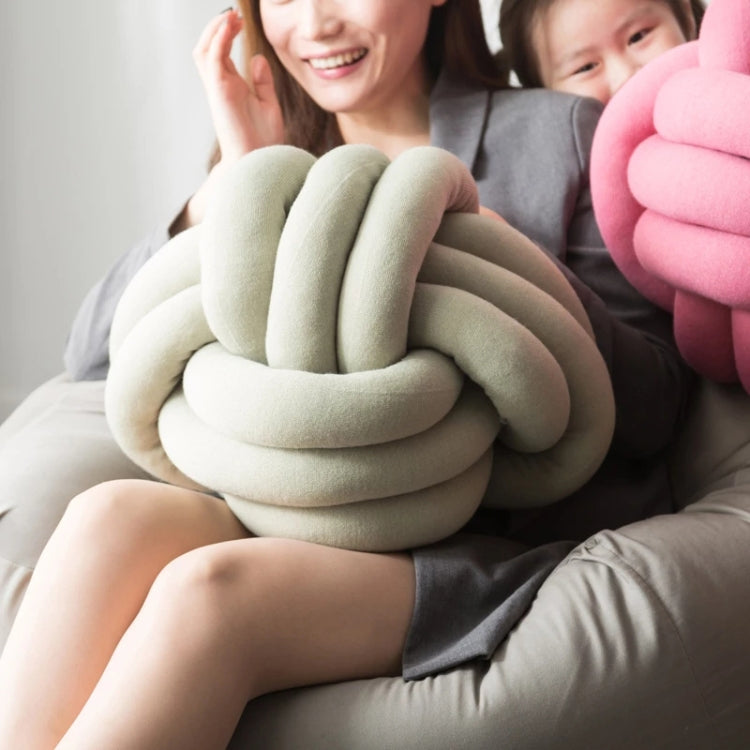 Hand-Made Knotted Ball Pillow, Size: Diameter: 25~30cm(Goose Yellow) - Cushions & Pillows by PMC TechLife | Online Shopping South Africa | PMC TechLife | Buy Now Pay Later Mobicred