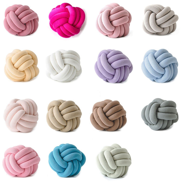 Hand-Made Knotted Ball Pillow, Size: Diameter: 25~30cm(Rose Red) - free shipping - PMC TechLife - Order now!