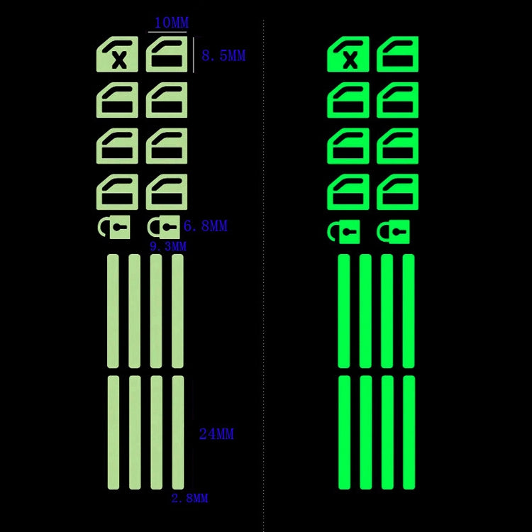 Car Window Sticker Lifter Modified Sticker Car Luminous Switch Car Window Button Car Sticker(Luminous Green) - Decorative Sticker by PMC TechLife | Online Shopping South Africa | PMC TechLife