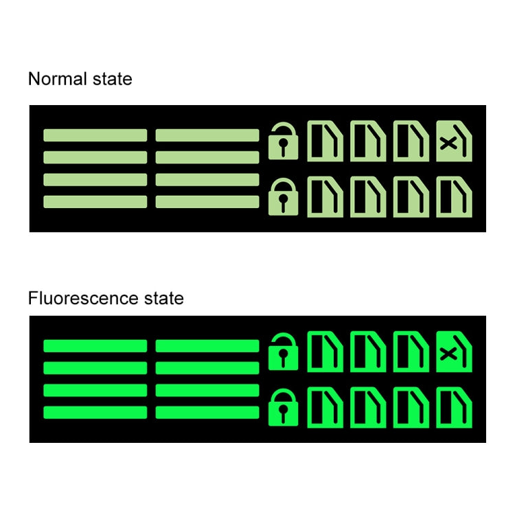 Car Window Sticker Lifter Modified Sticker Car Luminous Switch Car Window Button Car Sticker(Luminous Green) - Decorative Sticker by PMC TechLife | Online Shopping South Africa | PMC TechLife