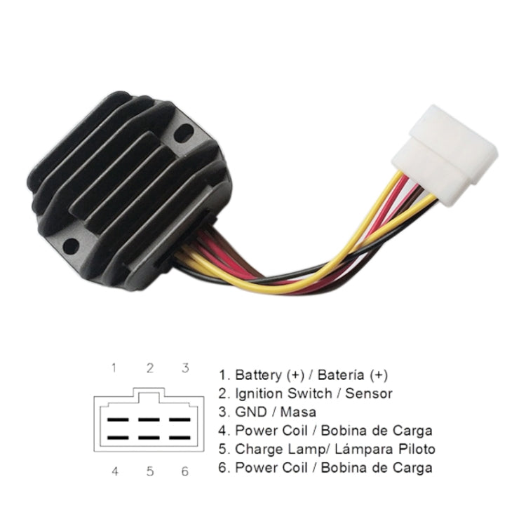 2011.10 Motorcycle Rectifier For 170 15A M70121 21066-2056 M97348 - Voltage Stabilizer by PMC TechLife | Online Shopping South Africa | PMC TechLife | Buy Now Pay Later Mobicred