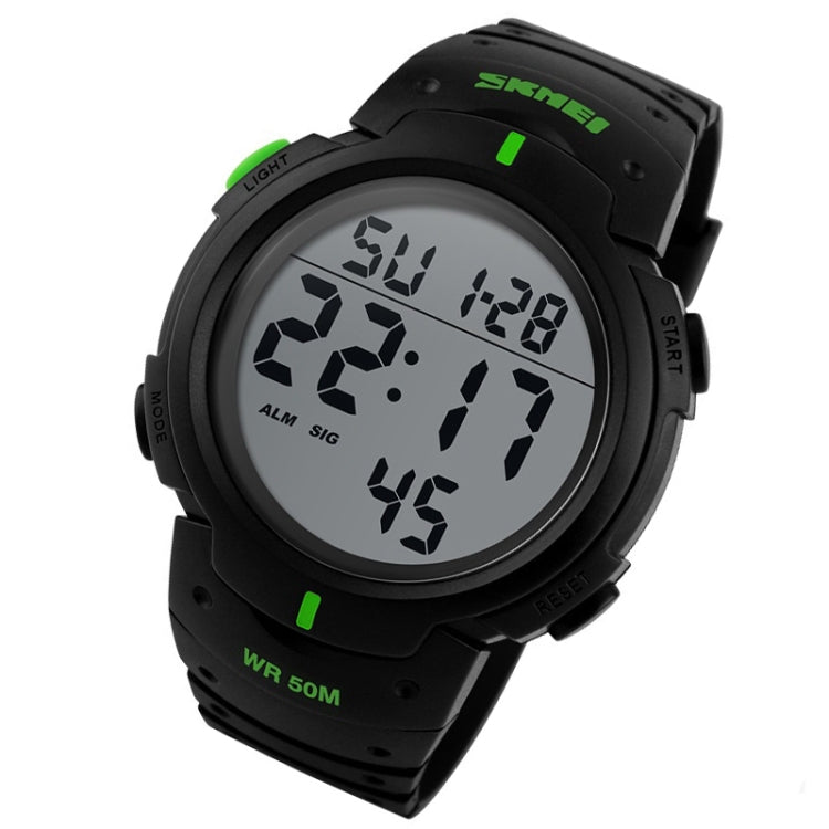 SKMEI 1068 Men Waterproof Outdoor Sports Digital Watch Student Fashion Watch(Green) - free shipping - PMC TechLife - Order now!