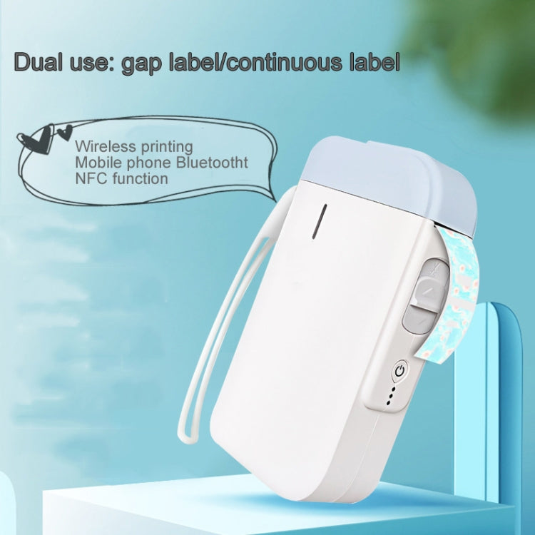 B100 Handheld Portable Bluetooth Mini Label Receipt Printer USB Charging Printer, Specification: Machine+White Label 3 Rolls - Printer by PMC Jewellery | Online Shopping South Africa | PMC Jewellery | Buy Now Pay Later Mobicred