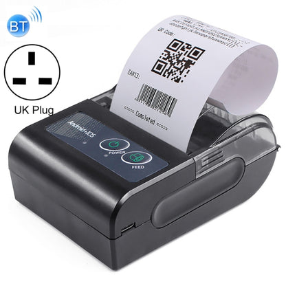 58HB6 Portable Bluetooth Thermal Printer Label Takeaway Receipt Machine, Supports Multi-Language & Symbol/Picture Printing, Model: UK Plug (English) - Printer by PMC Jewellery | Online Shopping South Africa | PMC Jewellery | Buy Now Pay Later Mobicred