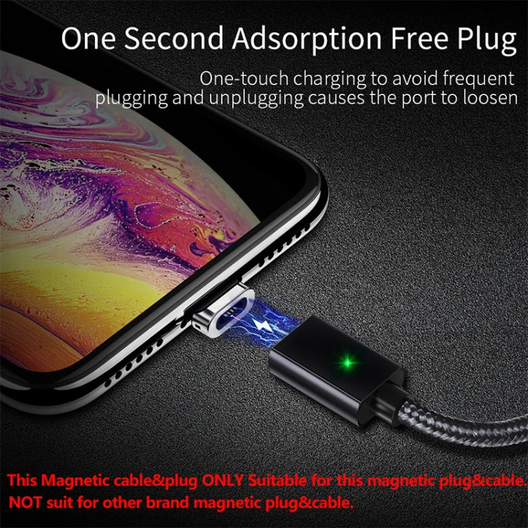 2 PCS ESSAGER Smartphone Fast Charging and Data Transmission Magnetic Cable with USB-C / Type-C Magnetic Head, Cable Length: 2m(Black) - Charging Cable & Head by PMC Jewellery | Online Shopping South Africa | PMC Jewellery