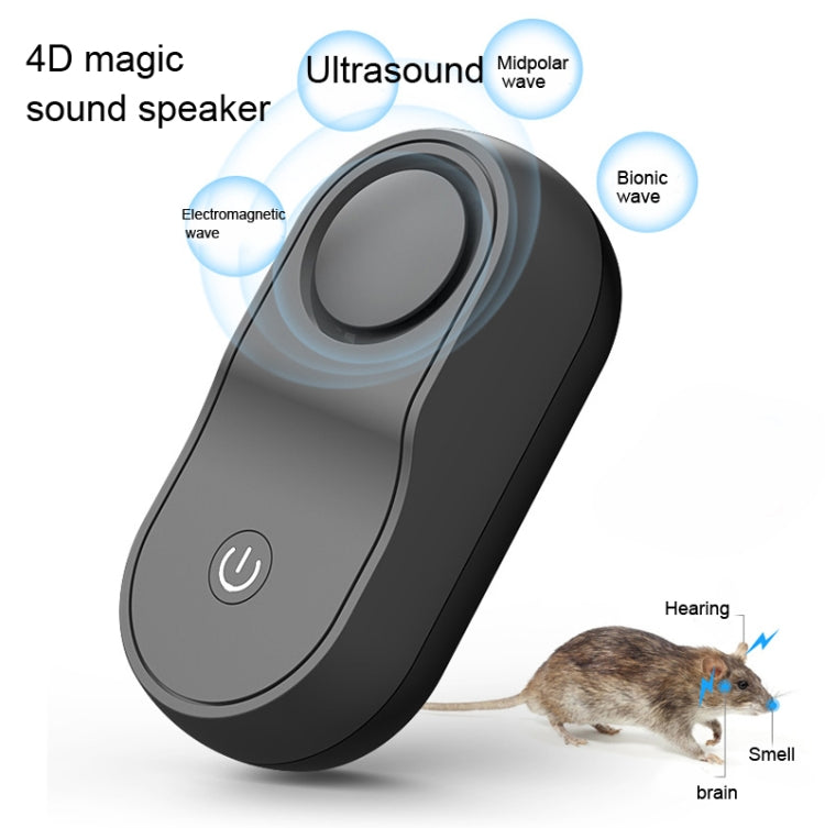 BG301 Ultrasonic Rodent Repeller Electronic Multi-Purpose Insect Repeller, Plug Type: EU Plug 220V(Black) - Repellents by PMC Jewellery | Online Shopping South Africa | PMC Jewellery | Buy Now Pay Later Mobicred