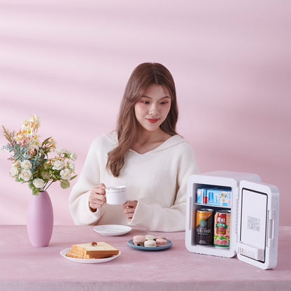 5L Beauty Makeup Mirror Skin Care Products And Facial Mask Refrigerator Semiconductor Car Home Refrigerator(EU Plug) - Refrigerators & Accessories by PMC Jewellery | Online Shopping South Africa | PMC Jewellery | Buy Now Pay Later Mobicred