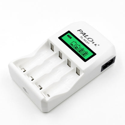 4 Slots Smart Intelligent Battery Charger with LCD Display for AA / AAA NiCd NiMh Rechargeable Batteries(EU Plug) - Charger & Converter by PMC Jewellery | Online Shopping South Africa | PMC Jewellery | Buy Now Pay Later Mobicred