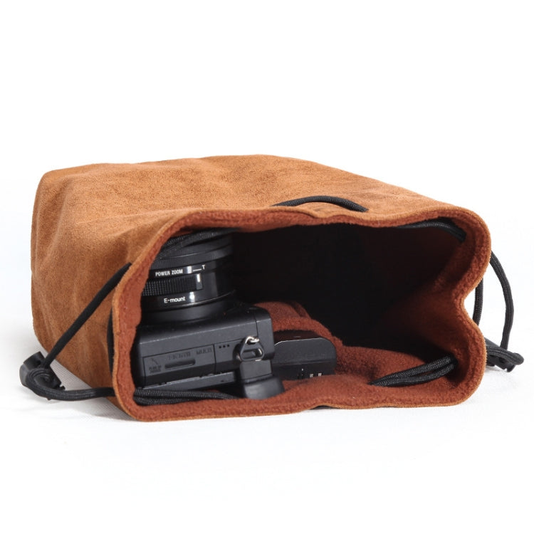 S.C.COTTON Liner Shockproof Digital Protection Portable SLR Lens Bag Micro Single Camera Bag Square Gray L - Lens Bag by S.C.COTTON | Online Shopping South Africa | PMC TechLife | Buy Now Pay Later Mobicred