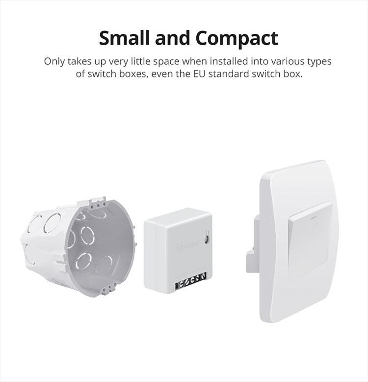 Sonoff MINIR2 Dual-Control WIFI Smart Switch DIY Small Modification Parts - Smart Switch by Sonoff | Online Shopping South Africa | PMC Jewellery | Buy Now Pay Later Mobicred