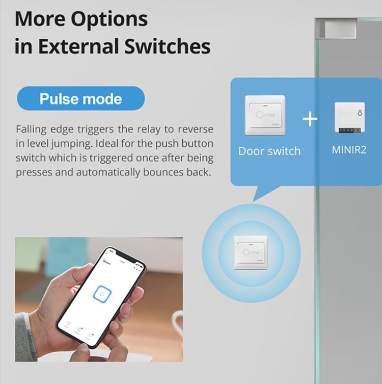 Sonoff MINIR2 Dual-Control WIFI Smart Switch DIY Small Modification Parts - Smart Switch by Sonoff | Online Shopping South Africa | PMC Jewellery | Buy Now Pay Later Mobicred