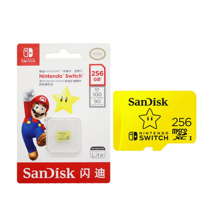 SanDisk SDSQXAO TF Card Micro SD Memory Card for Nintendo Switch Game Console, Capacity: 256GB Gold - Micro SD Card by SanDisk | Online Shopping South Africa | PMC Jewellery | Buy Now Pay Later Mobicred