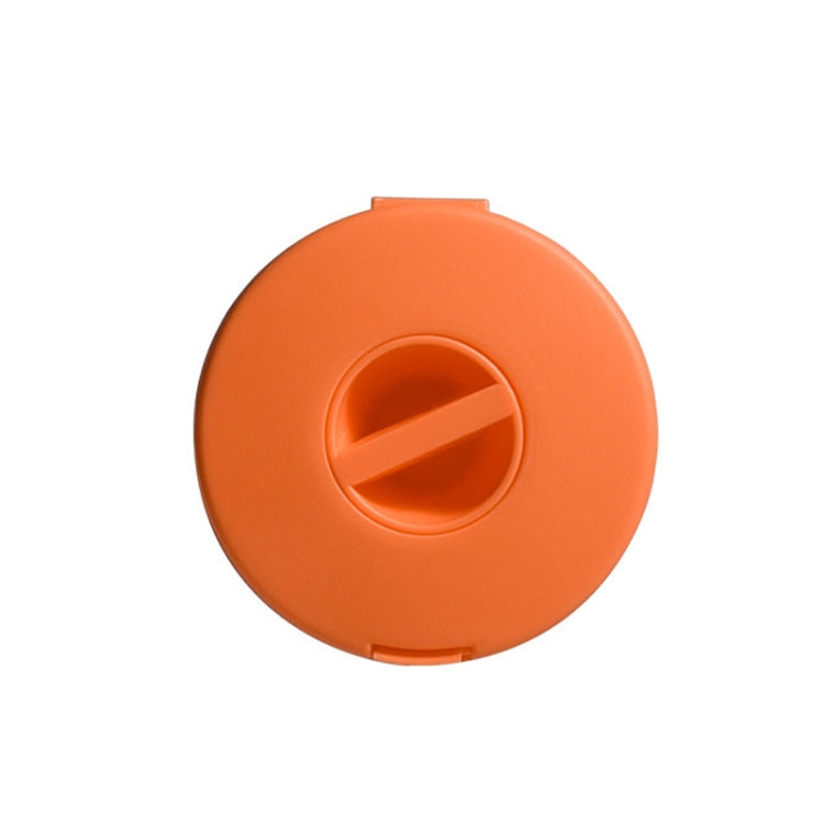 Round Data Cable Storage Box Earphone Storage Collection Box(Orange) - Storage Boxes by PMC Jewellery | Online Shopping South Africa | PMC Jewellery