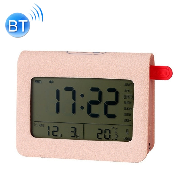 ZKLiLi Lazy Snooze Applet Alarm Clock Bedside Bluetooth Multifunctional Silent Digital Alarm Clock(Pink) - free shipping - PMc TechLife - Order now!