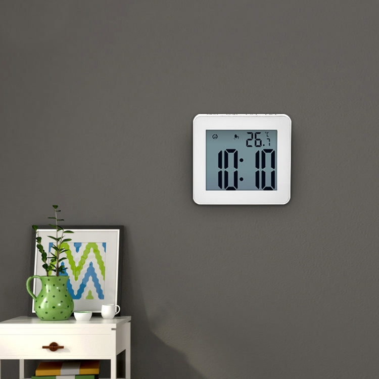 Waterproof Wall Clock LCD Bathroom Clock Kitchen Electronic Alarm Clock - Wall Clock by PMc TechLife | Online Shopping South Africa | PMc TechLife | Buy Now Pay Later Mobicred