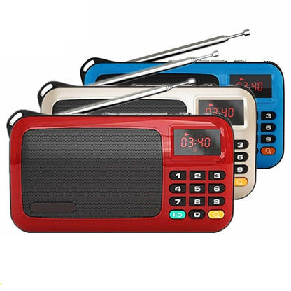 Rolton W405 Portable Mini FM Radio TF Card USB Receiver Music Player with LED Display(Blue) - Radio Player by Rolton | Online Shopping South Africa | PMC Jewellery | Buy Now Pay Later Mobicred