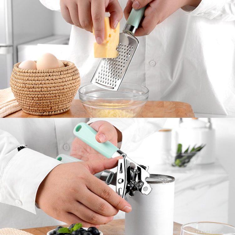 9 in 1 Plastic Handle Stainless Steel Kitchen Utensils Household Gadget Set(Black) - Gadgets by PMC TechLife | Online Shopping South Africa | PMC TechLife | Buy Now Pay Later Mobicred