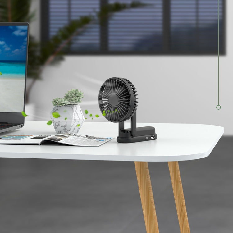 F1 USB Portable Lazy Hanging Neck Fan Mini Folding Handheld Fan(Black) - Electric Fans by PMC Jewellery | Online Shopping South Africa | PMC Jewellery | Buy Now Pay Later Mobicred