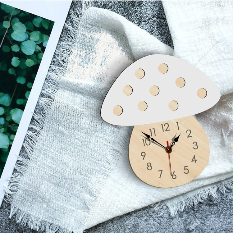Kindergarten Cartoon Mute Wall Clock Creative Children Colorful Mushroom Decorative Clock(White) - free shipping - PMc TechLife - Order now!