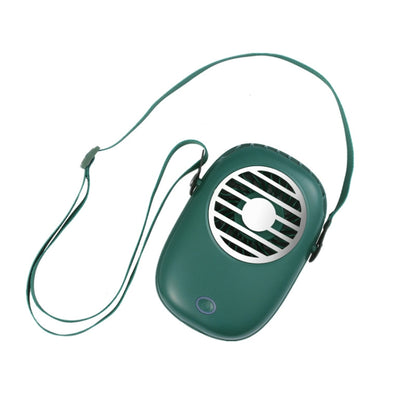 WX616 Mini Hanging Neck Fan USB Student Office Handheld Fan(Green) - Electric Fans by PMC Jewellery | Online Shopping South Africa | PMC Jewellery | Buy Now Pay Later Mobicred