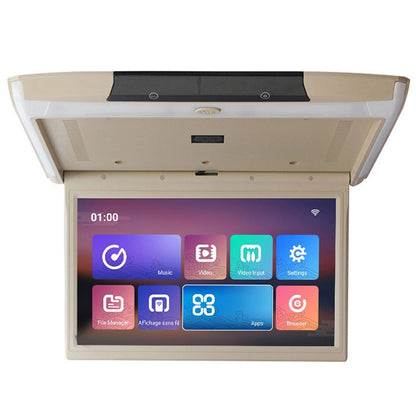 15.6 Inch Car Ceiling Android Monitor Mp5 Car HD TV Display Android 10 2+32G WIFI Version(Beige) - Car Monitor by PMC Jewellery | Online Shopping South Africa | PMC Jewellery | Buy Now Pay Later Mobicred