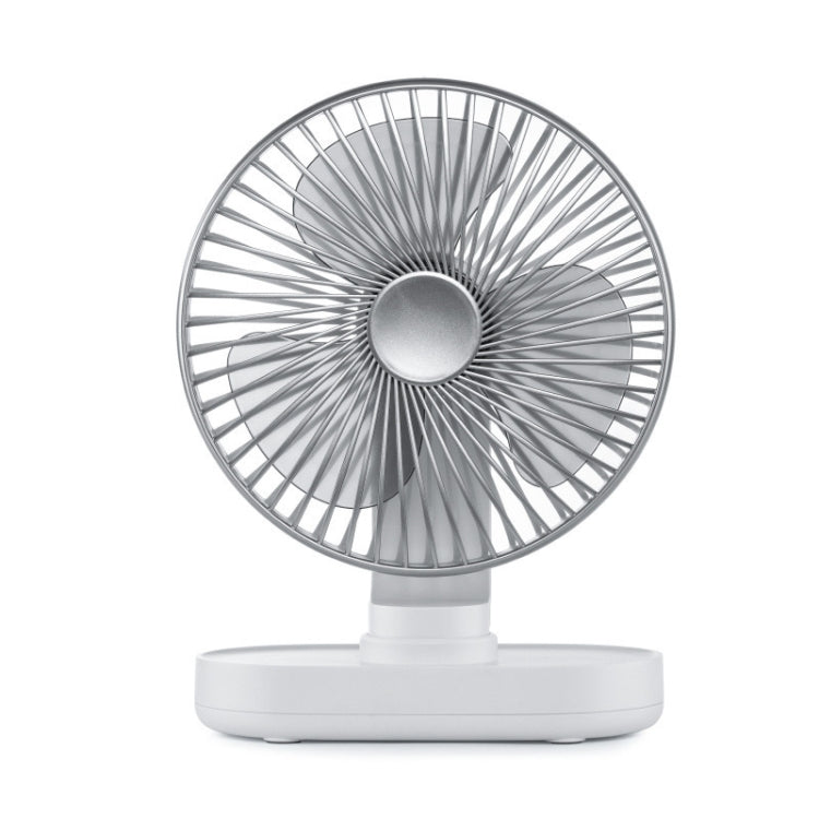 D77 Desktop Automatic Shaking hHead Fan Mute Portable Home Office Dormitory USB Fan(Ivory) - Electric Fans by PMC Jewellery | Online Shopping South Africa | PMC Jewellery | Buy Now Pay Later Mobicred