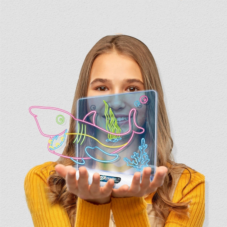 3D Fluorescent Drawing Board Magic Luminous Three-Dimensional Writing Board Graffiti Board Lighting Puzzle Children Drawing Board,Style: Large Drawing Board (Space Version) -  by PMC Jewellery | Online Shopping South Africa | PMC Jewellery | Buy Now Pay Later Mobicred