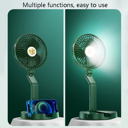 FF-996 Desktop Folding Table Lamp Fan Student Dormitory Desktop USB Mute Fan(Upgraded Version-Green) - Electric Fans by PMC Jewellery | Online Shopping South Africa | PMC Jewellery | Buy Now Pay Later Mobicred