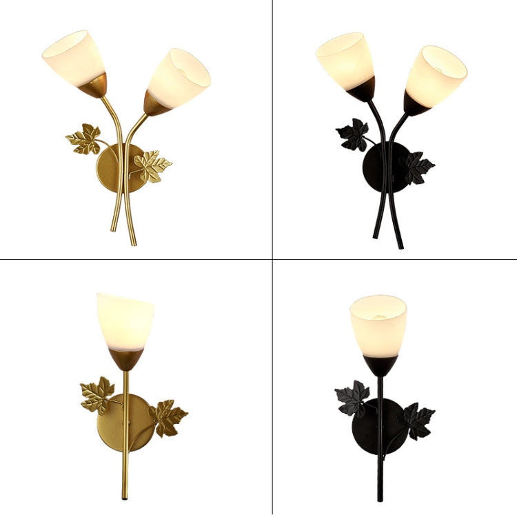 6014 Iron Wall Lights LED Bedroom Bedside Lights Postmodern Corridor Trump Light Hotel Restaurant Lighting, Power source: Without Light Bulb( Black Single Head) - free shipping - PMc TechLife - Order now!