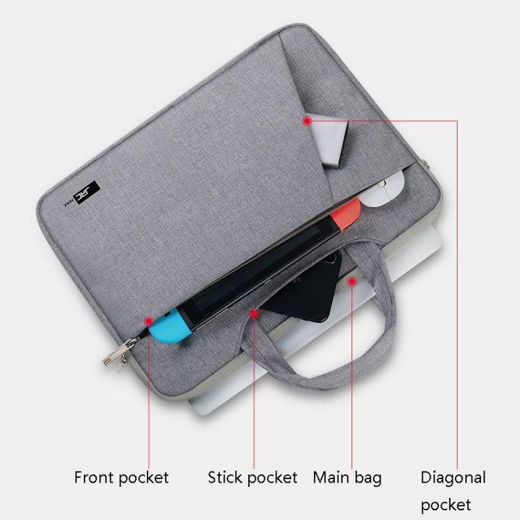 JRC MR30 Laptop Bag Waterproof Shock Absorbing Notebook Hand Inbound Bag, Size: 14 inch(Light Grey) - Other by JRC | Online Shopping South Africa | PMC Jewellery | Buy Now Pay Later Mobicred